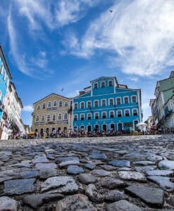 Pedras em destaque no Largo do Pelourinho em Salvador